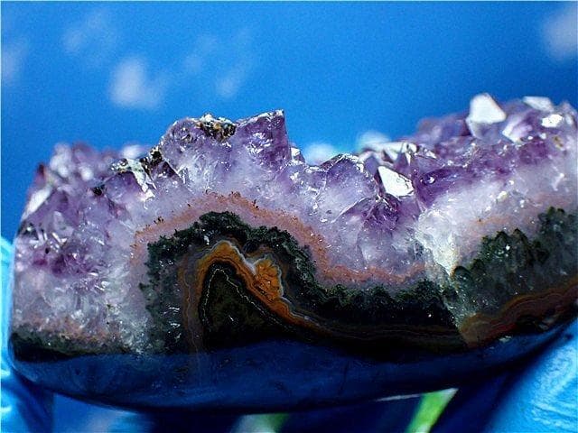 AAA級家庭円満◆天然ハート型アメジスト原石B89G3/168G20D