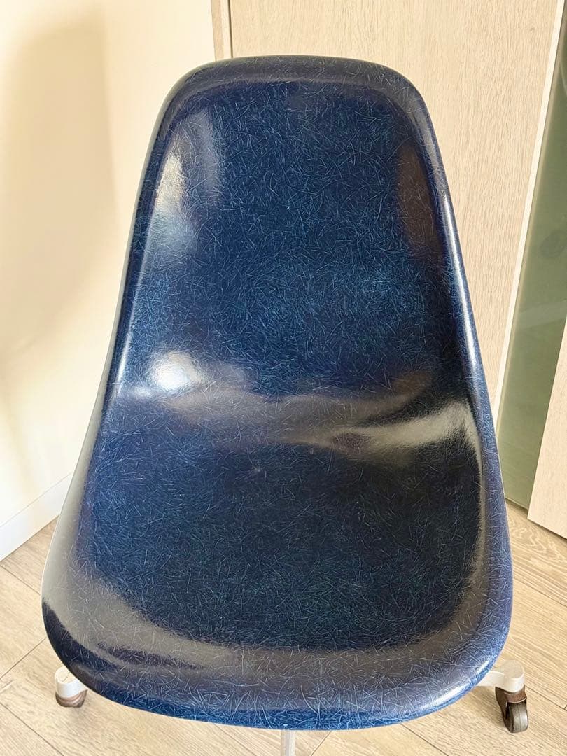 レア】ハーマンミラー/イームズ ネイビーサイドシェルチェア
