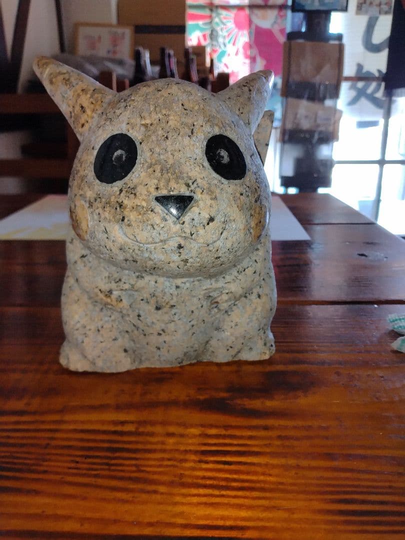 ピカチュウの石像オブジェ！おまけが付きました〜ねずみ男の一輪挿しです。