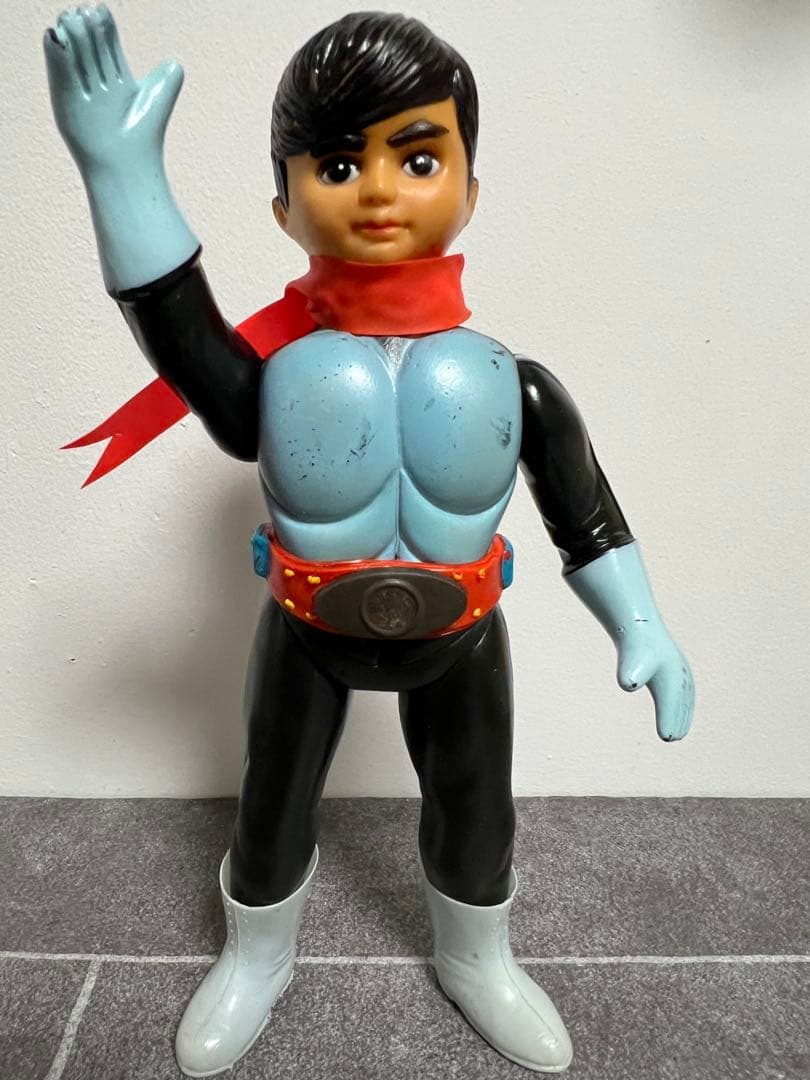 ポピー 仮面ライダー新1号 ソフビ ブリキベルト 2本線 当時物 - メルカリ
