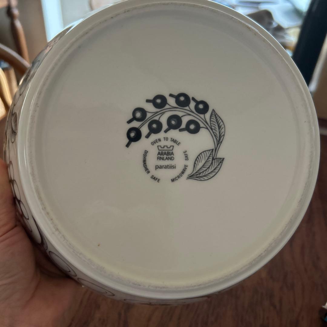 アラビア パラティッシ ボウル 黒 23 旧ロゴ 廃盤色 - メルカリ