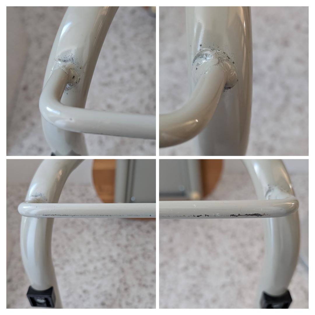 ビンテージ アノニマス 取っ手付き スツール チェア ウッド×メタル 美品