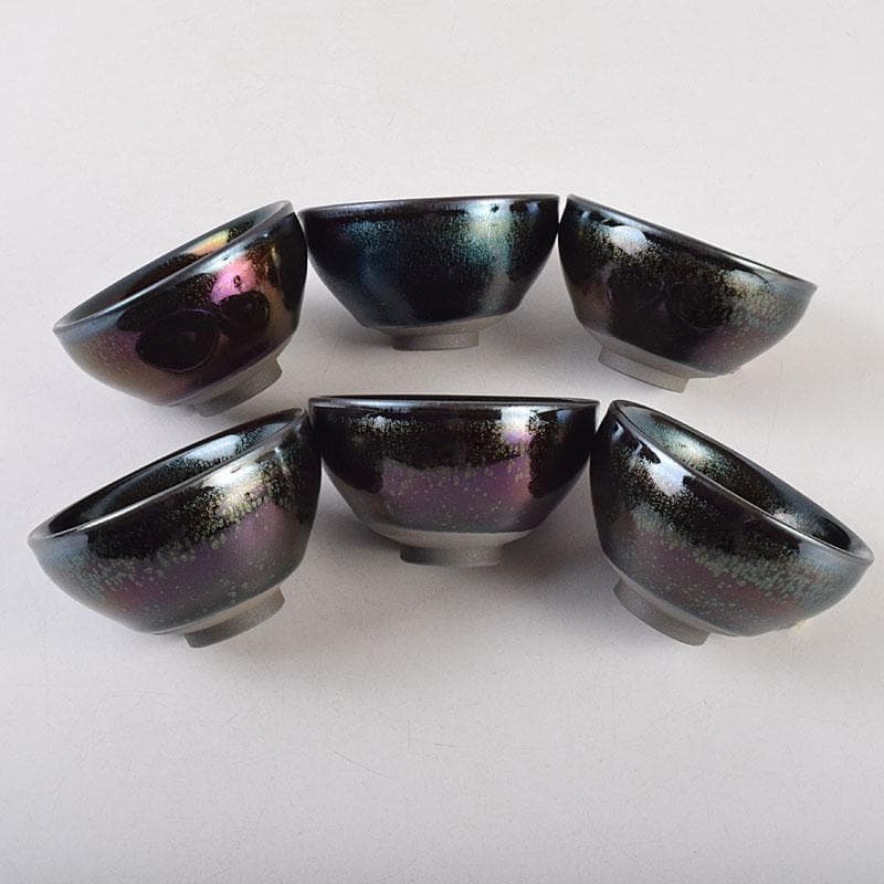 中国 建窯 建盞 天目茶碗 収蔵證書付 12点まとめて V R9201B