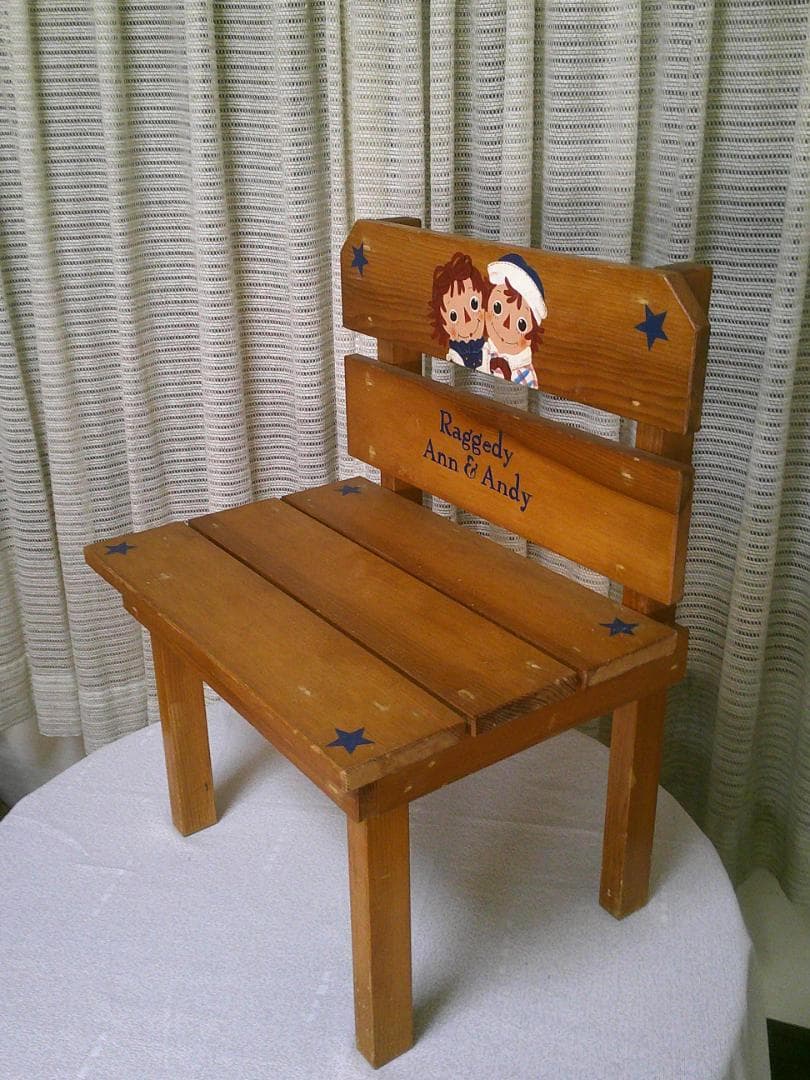 アンティーク 木製 アン＆アンディ 【机&椅子 セット】 カントリー 可愛い
