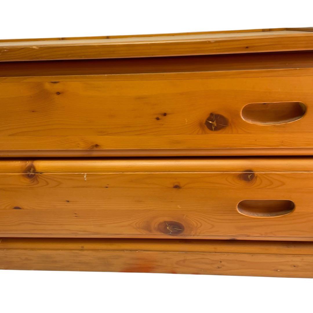 カントリー チェスト パイン材 無垢材 ビンテージ リビングチェスト