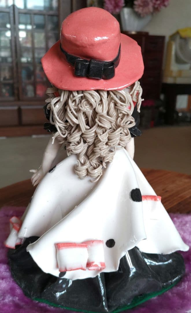 一点物 ロマンドール ハンドメイド 陶器人形 置物 西洋人形 陶器製