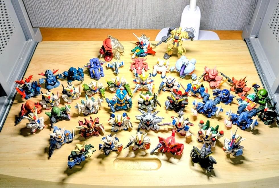 SDガンダムフルカラー　ガシャポン・フィギュア(SEEDメイン＋その他)　40体