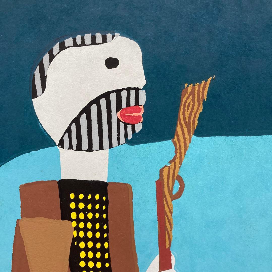 畦地梅太郎 『親子鳥』 1955作 AP 木版画 - メルカリ