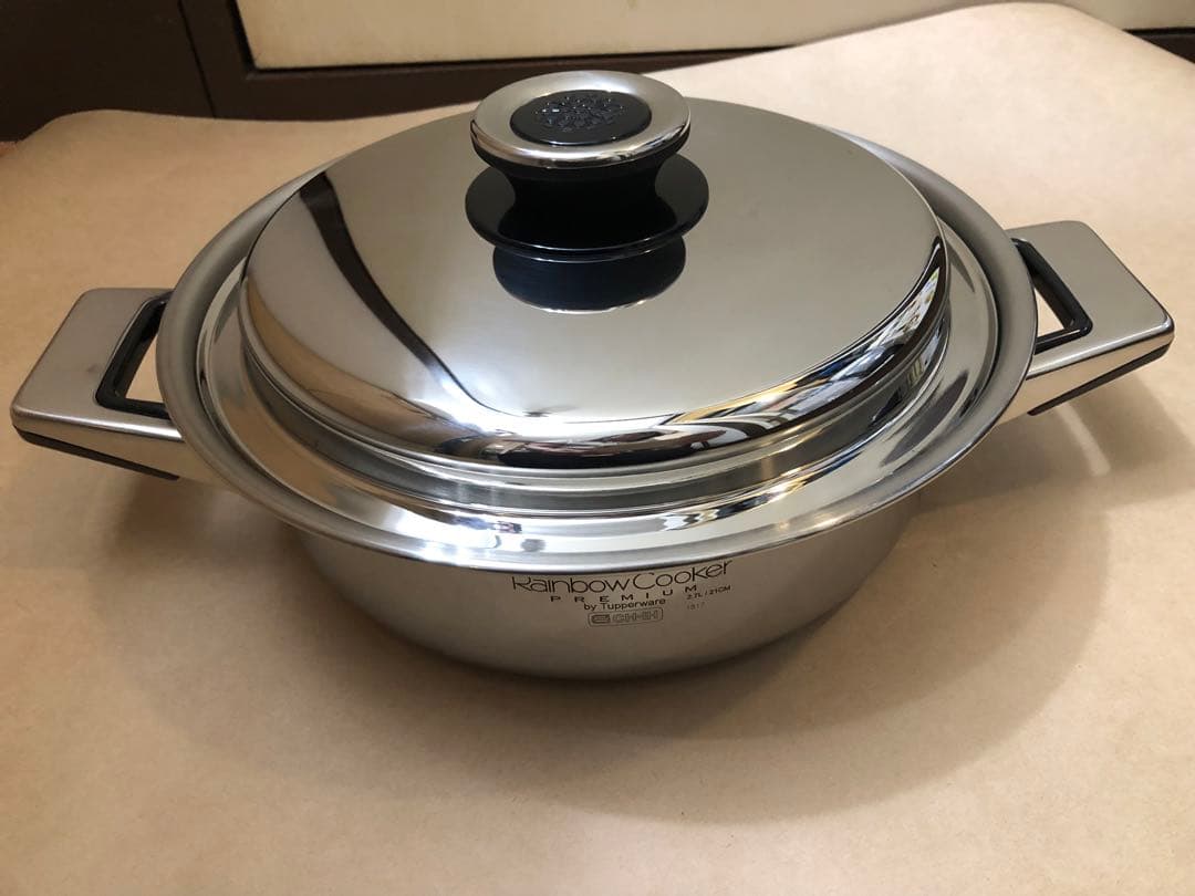未使用　レインボークッカープレミアム　21cm 浅鍋　両手鍋