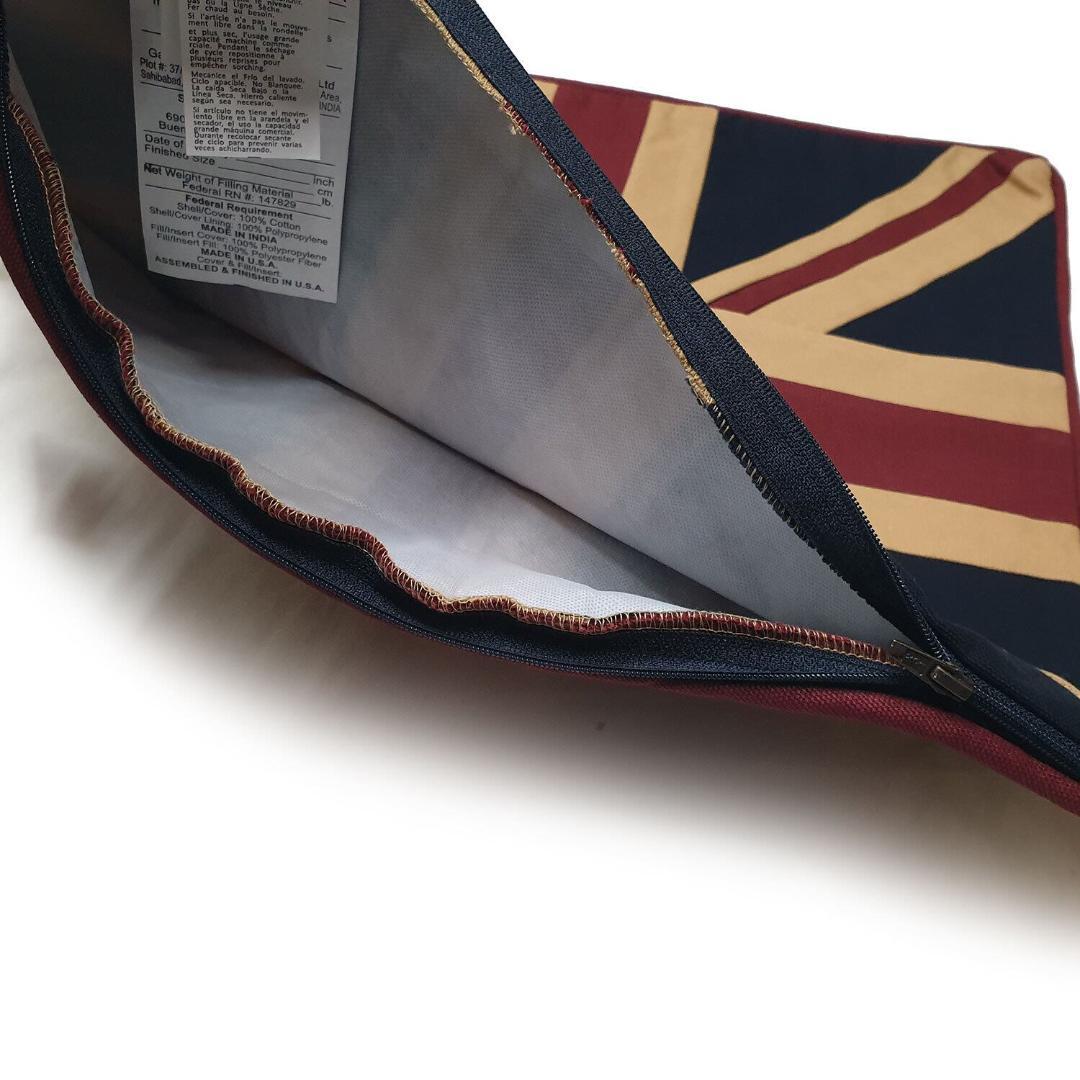 ユニオンジャック柄 クッションカバー｜英国風インテリア・ソファ／ベッドに