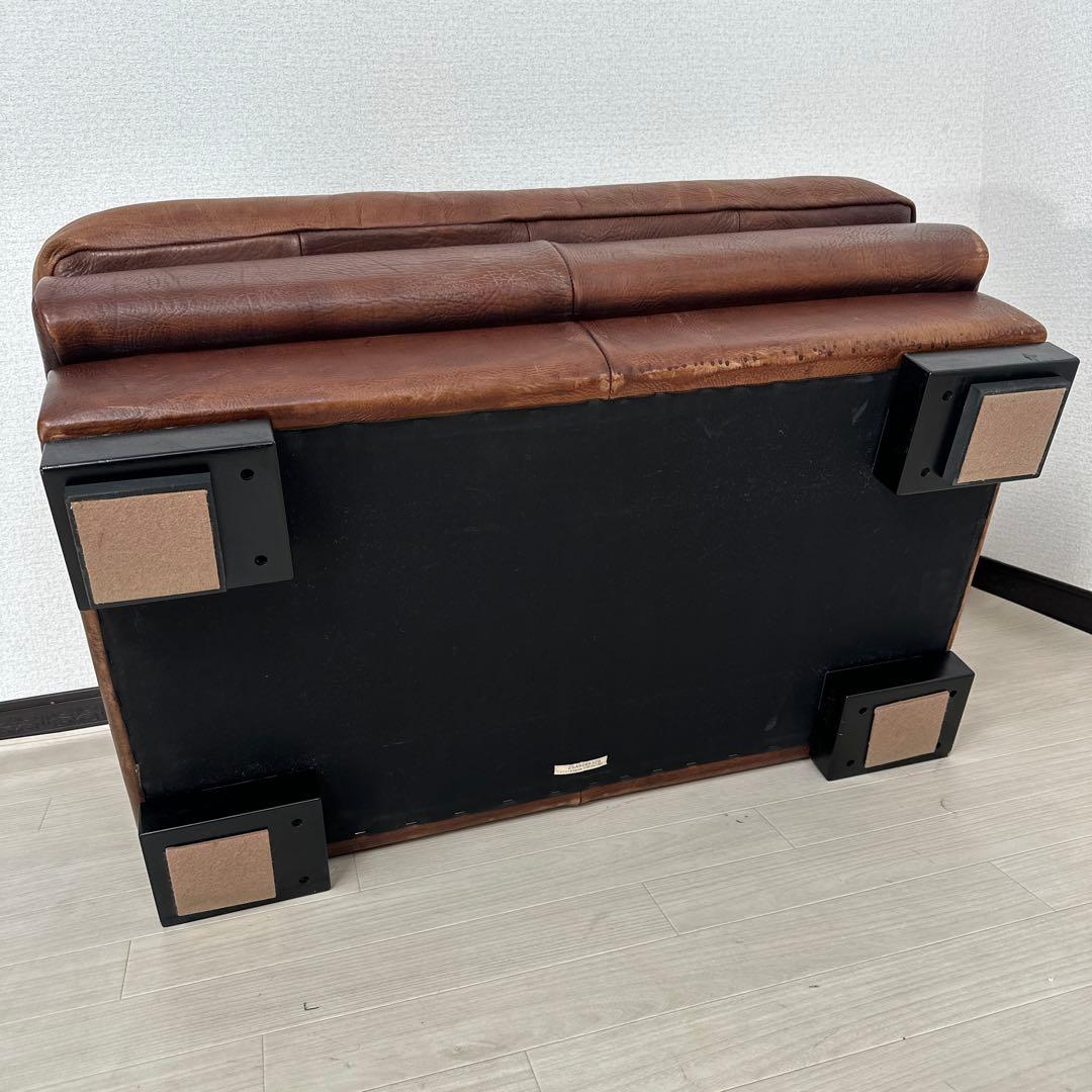 カリモク最高峰 ドマーニ 総革張り：本革 オットマン スツール 管理No.i4※