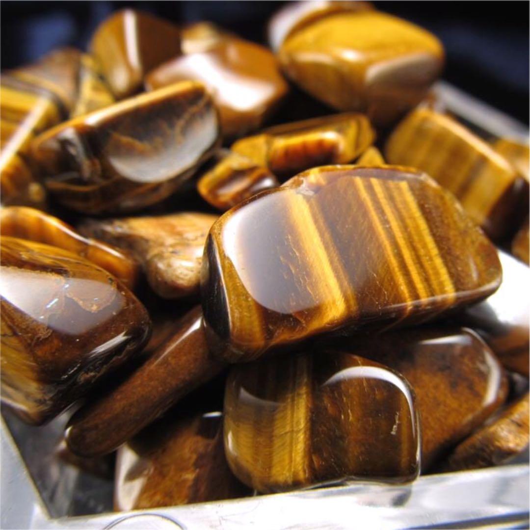 500g★特選一石★金運の代表石☆【タイガーアイ『虎目石』さざれ】❤️