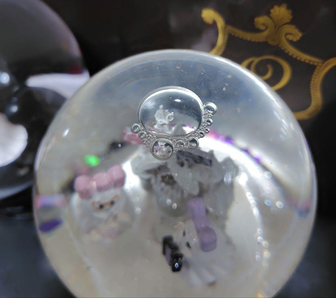 計2点  × Q-pot. スノードーム Black White