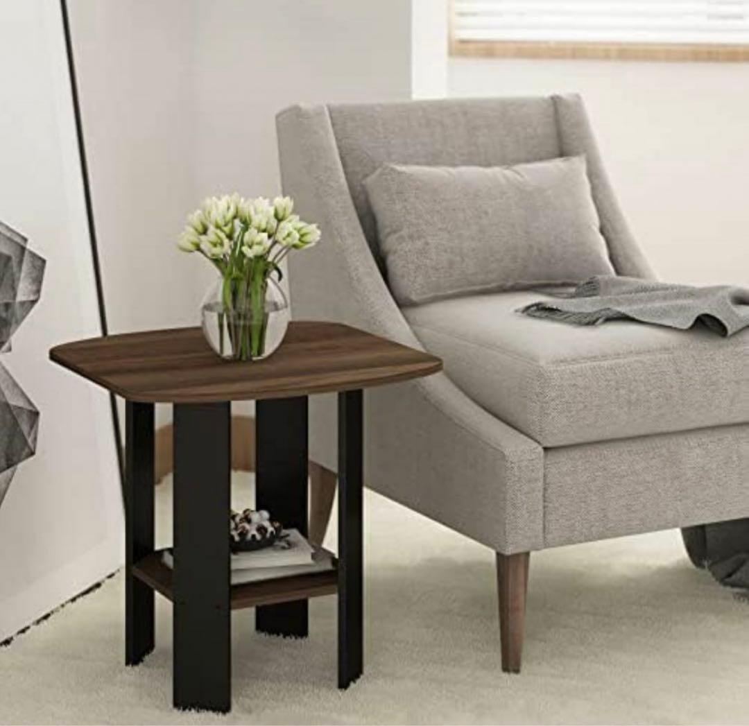 【色: コロンビアウォルナット/ブラック】フリノ(Furinno) シンプルデザ