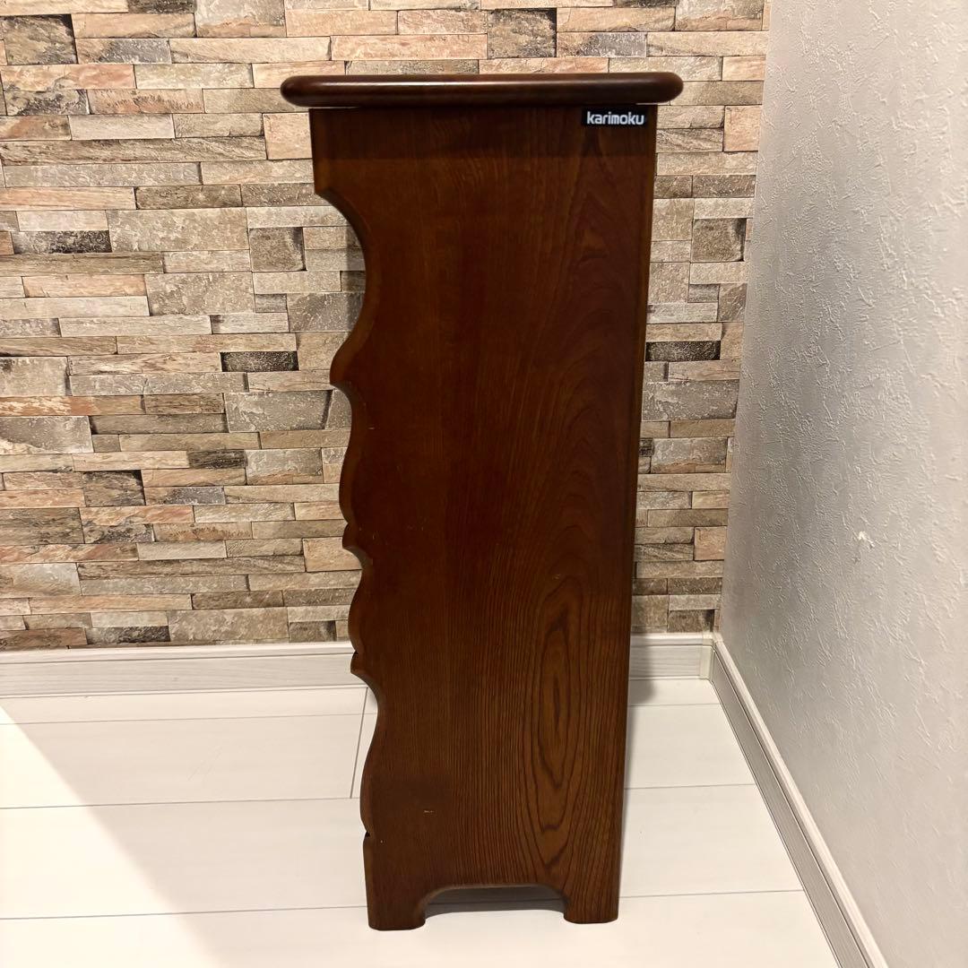 カリモク家具 コロニアル 電話台 マガジンラック サイドテーブル　コロニアル