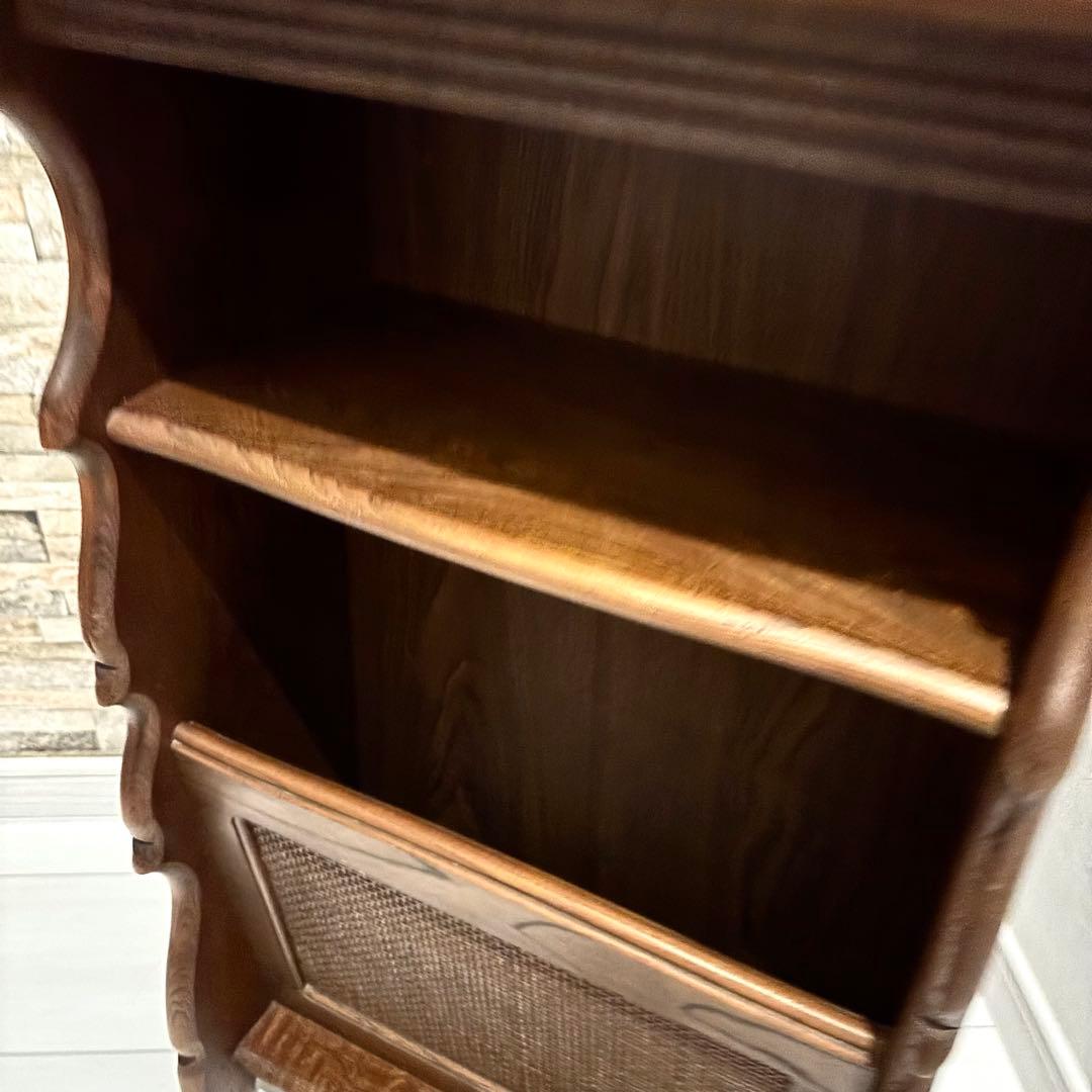 カリモク家具 コロニアル 電話台 マガジンラック サイドテーブル　コロニアル