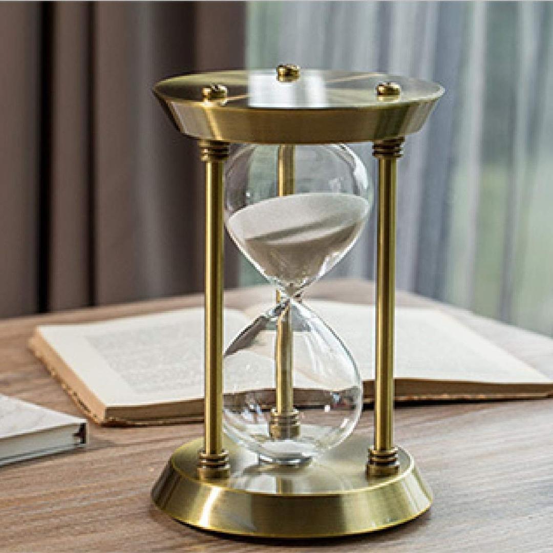 ブロンズ エレガントなデザイン 砂時計 アンティーク風