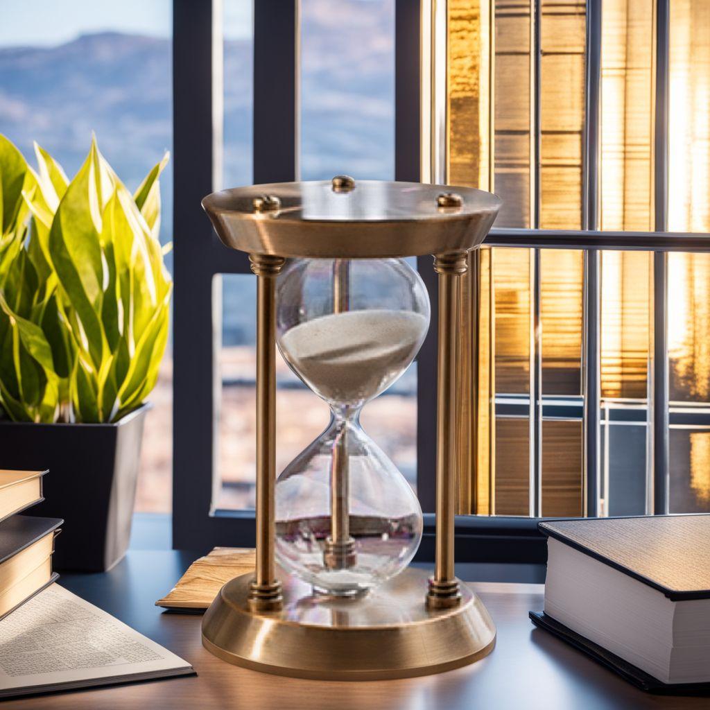 ブロンズ エレガントなデザイン 砂時計 アンティーク風