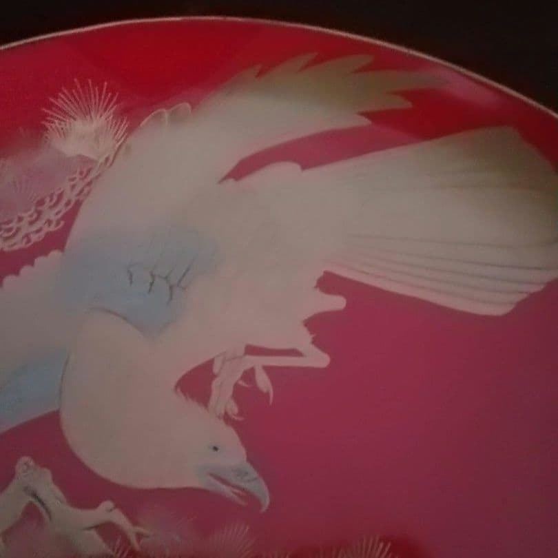 漆工芸　朱漆　金蒔絵　木盃⑦　江戸から明治時代　七組盃のひとつ