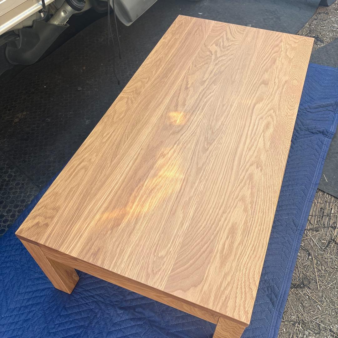 無印良品 オーク材 ローテーブル 引出し付 110×55cm