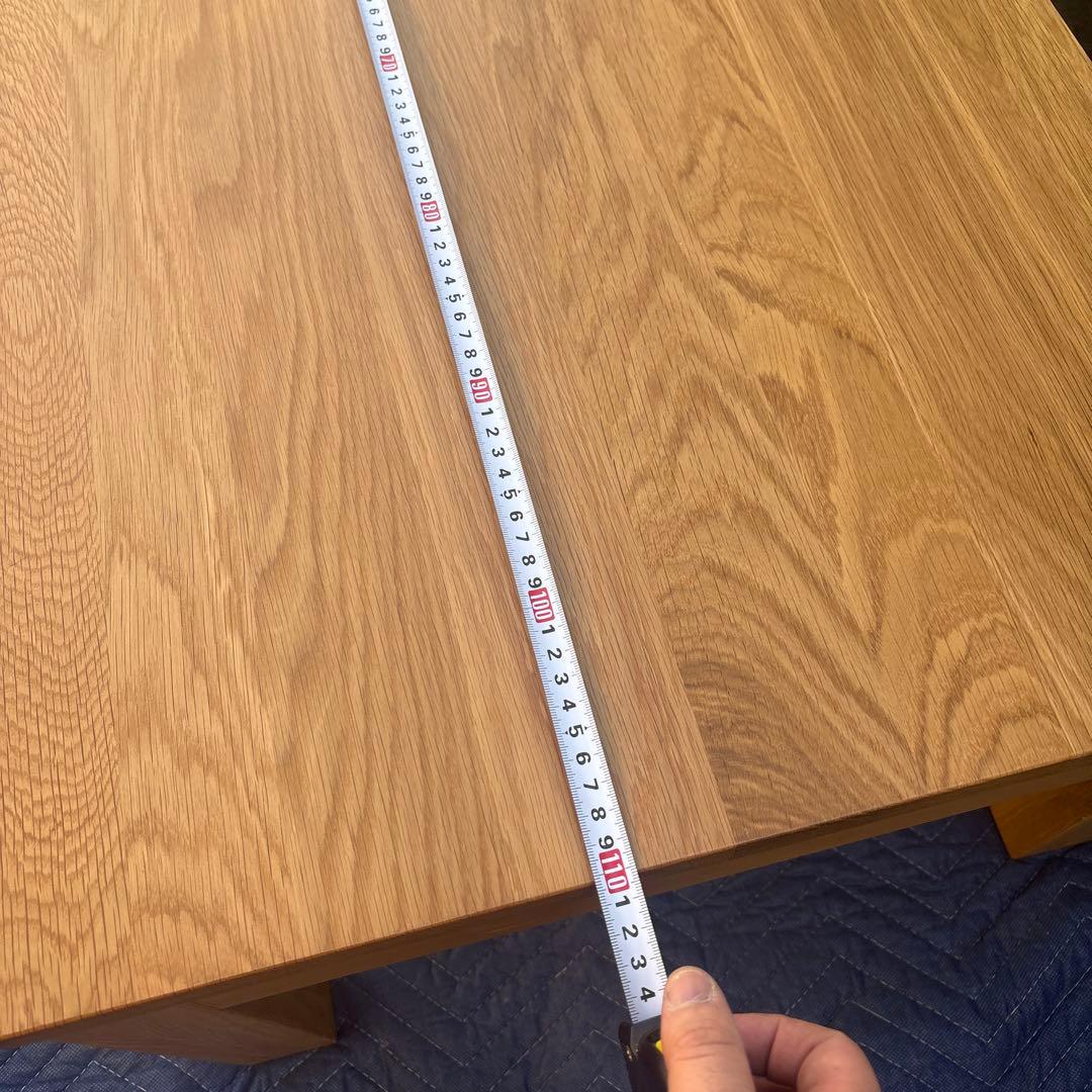 無印良品 オーク材 ローテーブル 引出し付 110×55cm