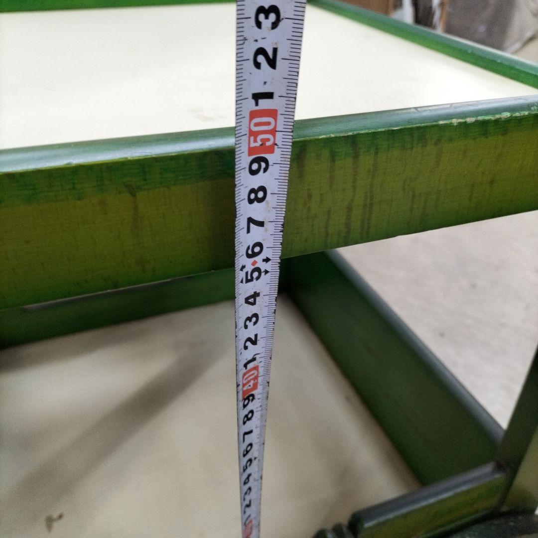 アンティーク　KOIZUMI 木製 2段式キッチンワゴン キャスター付き