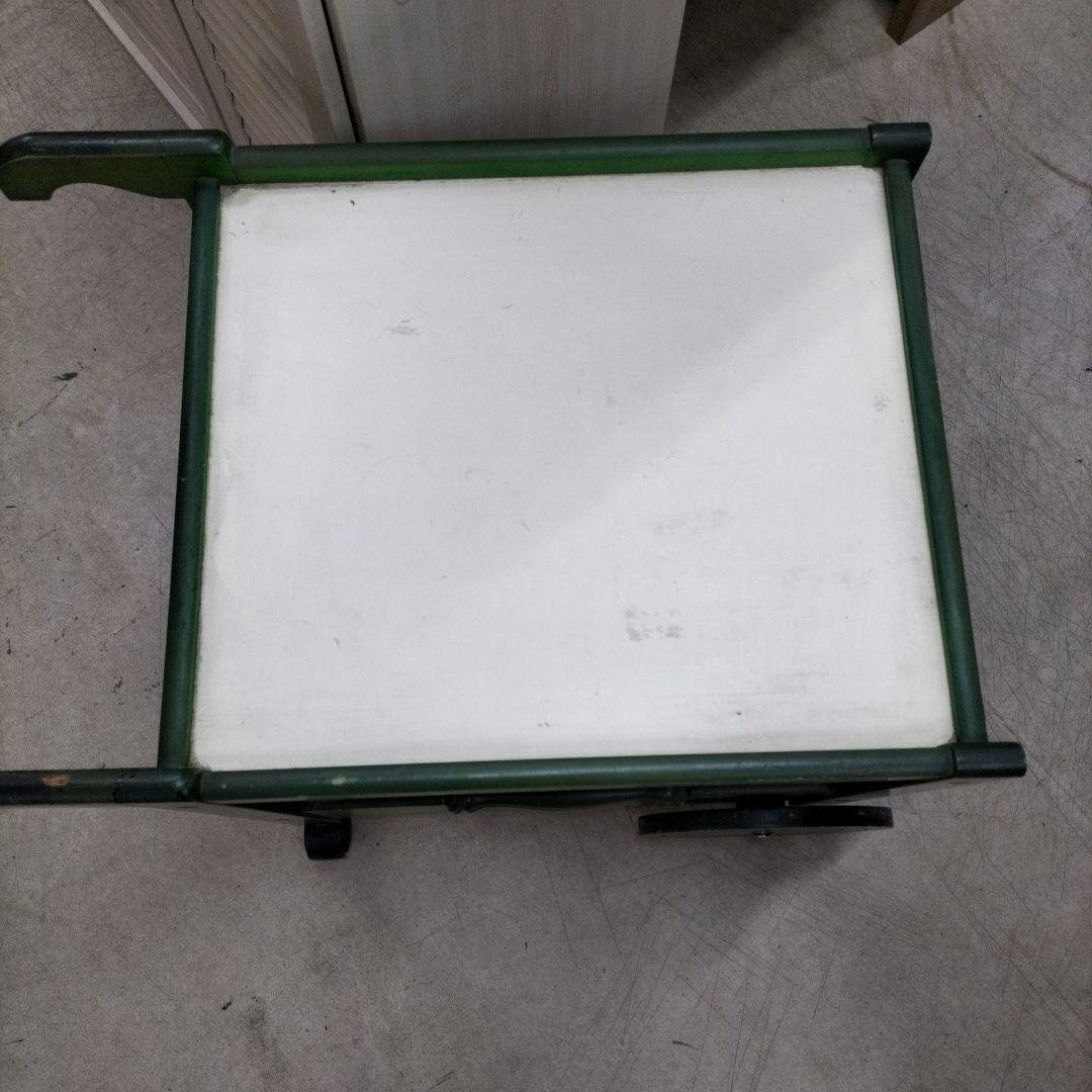 アンティーク　KOIZUMI 木製 2段式キッチンワゴン キャスター付き