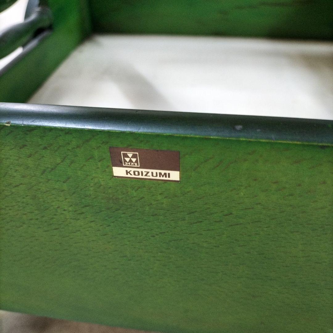 アンティーク　KOIZUMI 木製 2段式キッチンワゴン キャスター付き