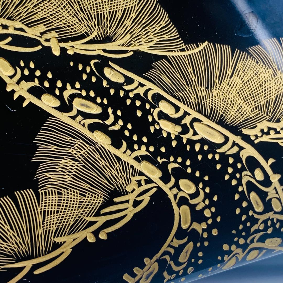 会津塗 三段重箱 沈金松竹梅 黒 木製 漆塗りお重箱 会津漆器 - メルカリ