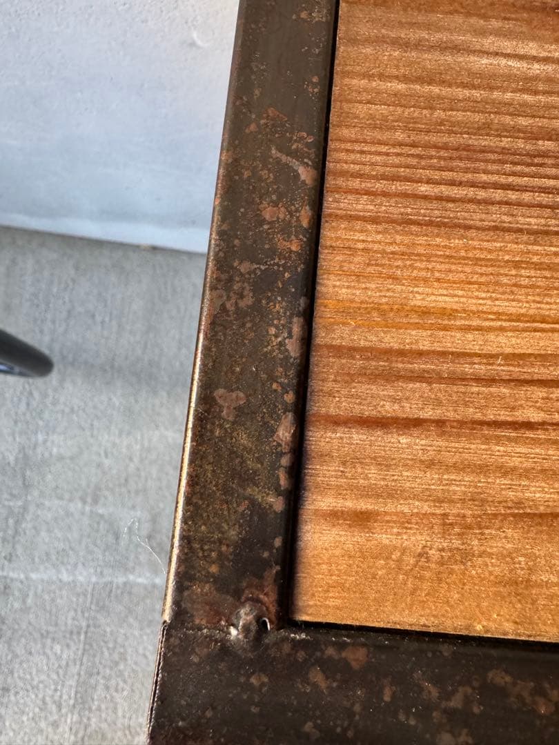 インダストリアル　アイアン　キャビネット　古材　ヴィンテージ　シェルフ