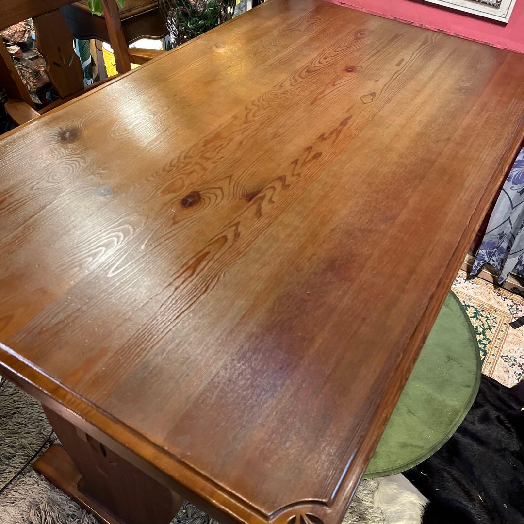 90's ヴィンテージ パインソリッド テーブル - メルカリ