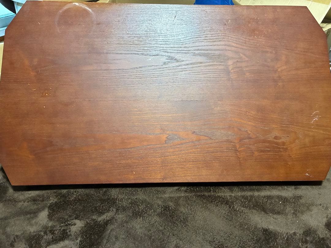 木製ダークブラウン座卓 - メルカリ