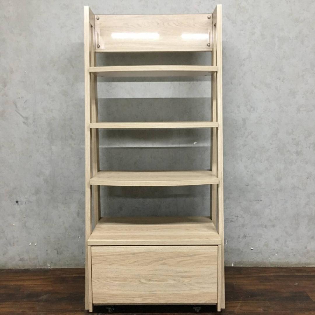 オープンラック 4段 キャスター付き W70×D40×H155cm