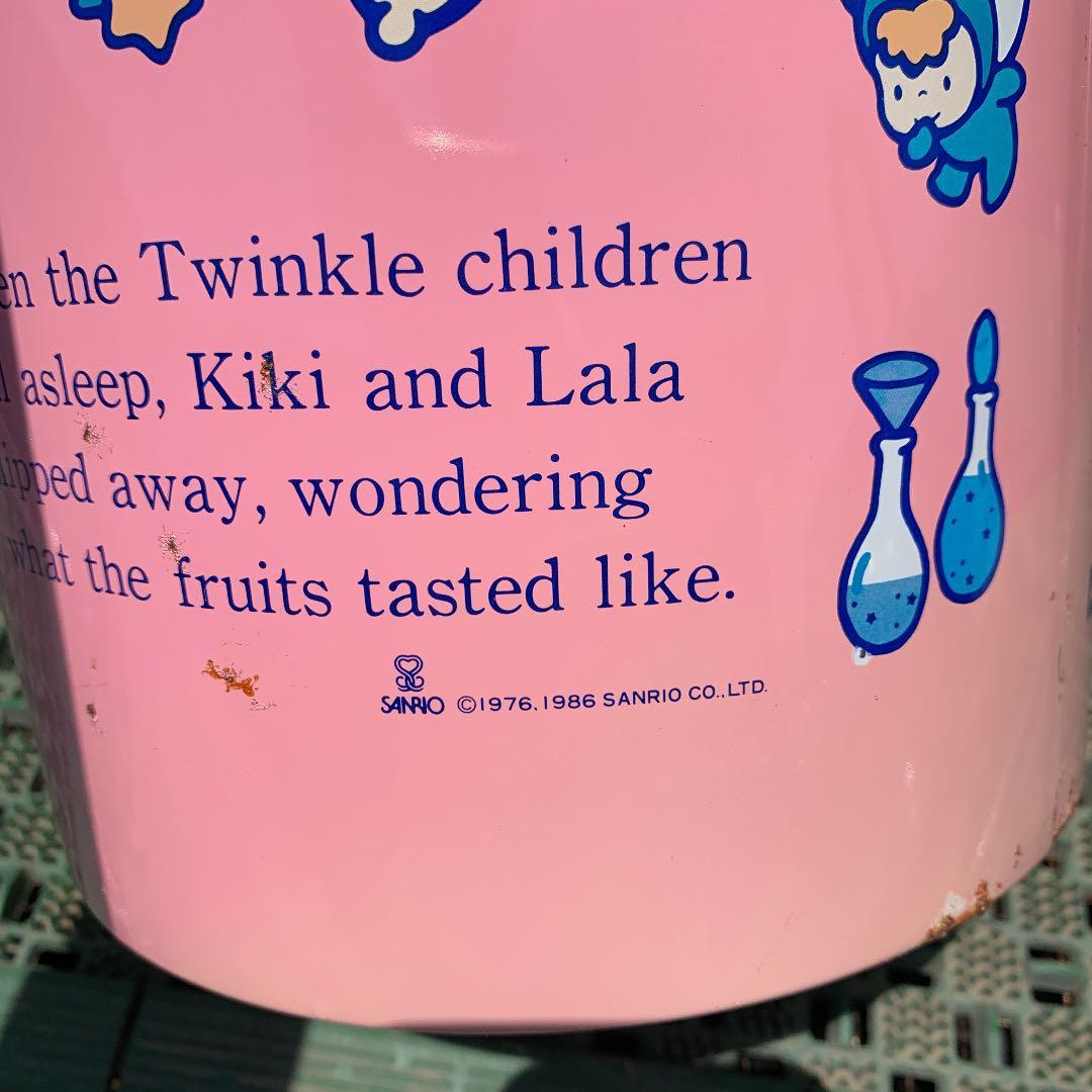 トゥインクルスターズ　キキララ　サンリオ　ゴミ箱　①