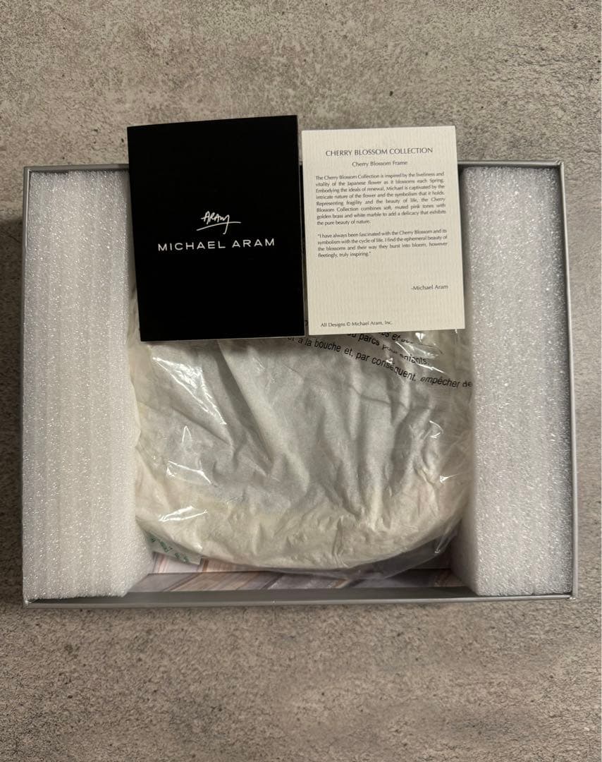 【新品】MICHAEL ARAM（マイケル アラム）桜　フォトフレーム