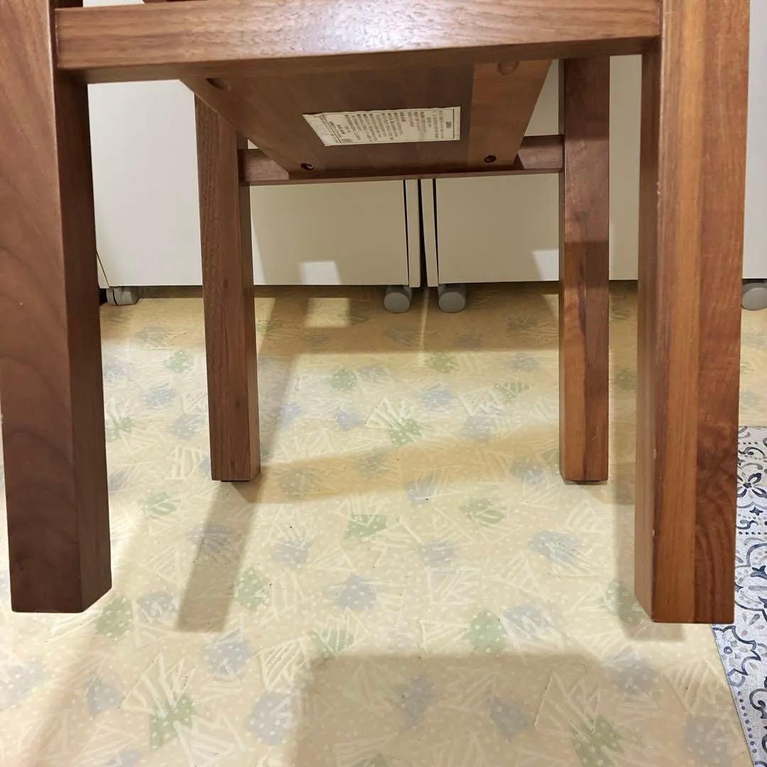 MUJI 無印良品ウォールナット材 サイドテーブル 収納棚付き