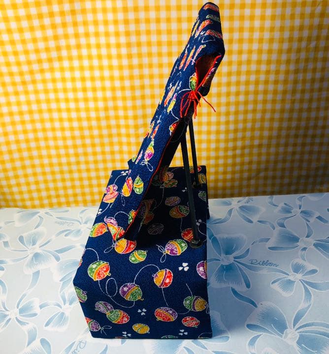 アンティーク　ちりめん小さな鏡台＆小引き出し付き　17.5✖️11.5✖️26.0㎝