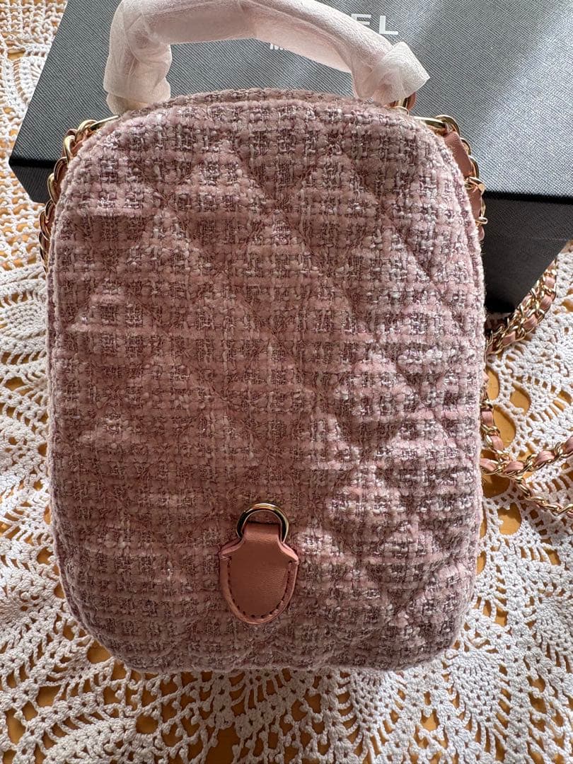 CHANEL ピンクツイード リュック ノベルティ - メルカリ