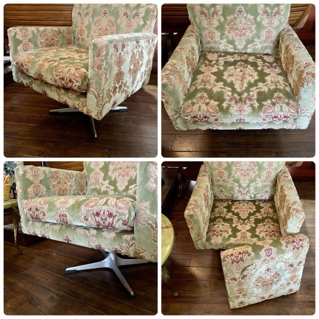 n3137r118 豪華な金華山柄 ラウンジチェア 2脚セット