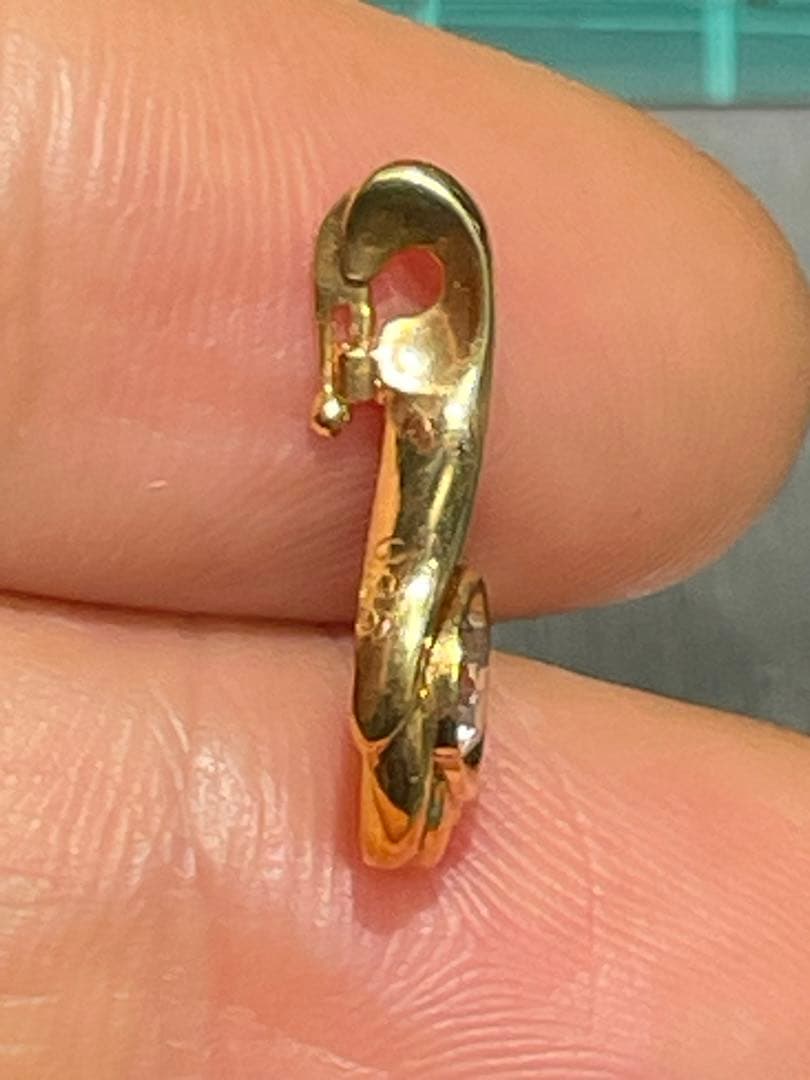 18k，ダイヤモンド0.25ct，ペンダントトップ、1.4g