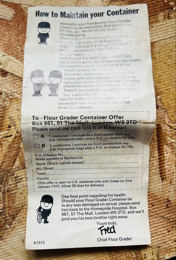 60' pride Mr. Fred フレッド君キャニスター×2当時箱付