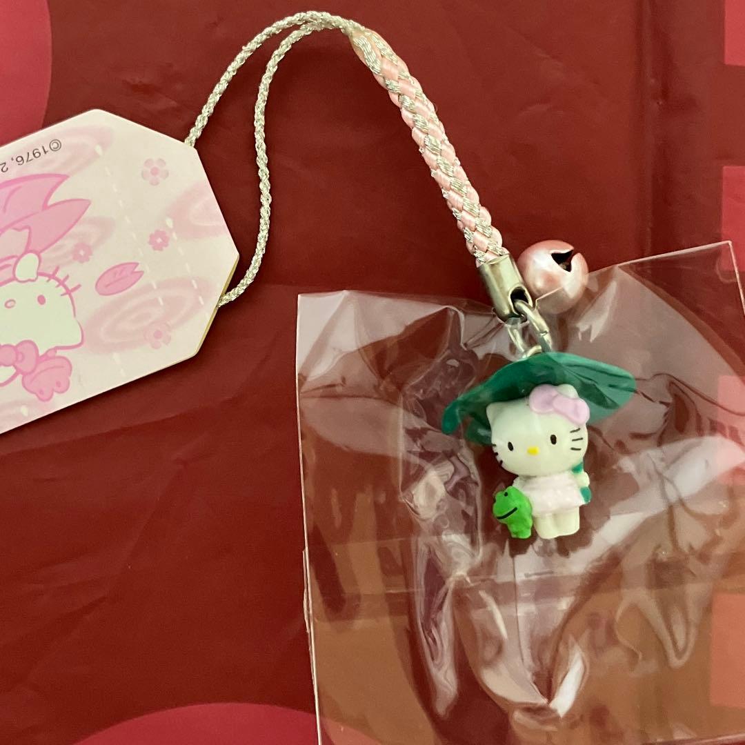 希少 ご当地キティ はろうきてぃ 葉っぱの傘 蓮 梅雨 サンリオ キティ