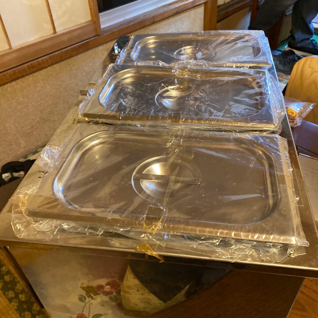 湯煎鍋　電気ウォーマー 3コンパートメント　未使用　スープ　カレーー