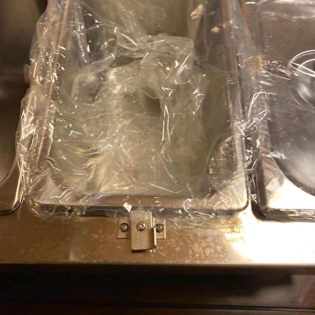 湯煎鍋　電気ウォーマー 3コンパートメント　未使用　スープ　カレーー