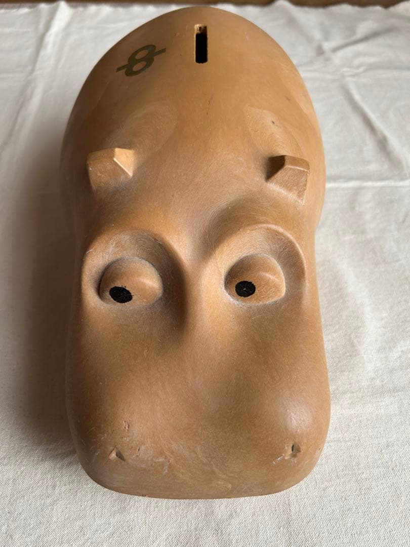 アンティーク　ヴィンテージ　大きい　カバ　貯金