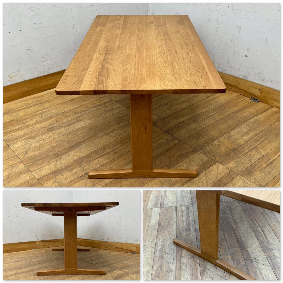 T1550☆展示品☆無印良品　リビングダイニングテーブル　オーク材　W1500