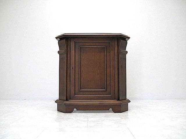 スペイン製 オーク材バーカウンター 「バーマジック」 　連動開閉扉　※鍵欠品