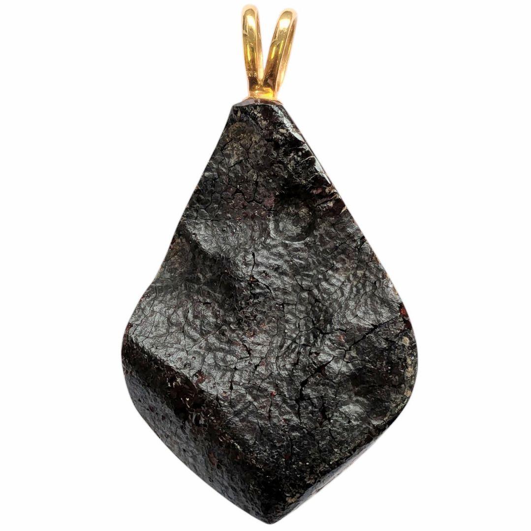 琥珀 ネックレストップ K18 バチカン フクロウ 梟 ネックレス アンバー