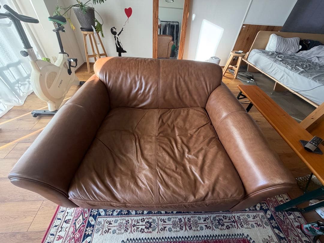 ギルソファ 1.5P 本革　レザー