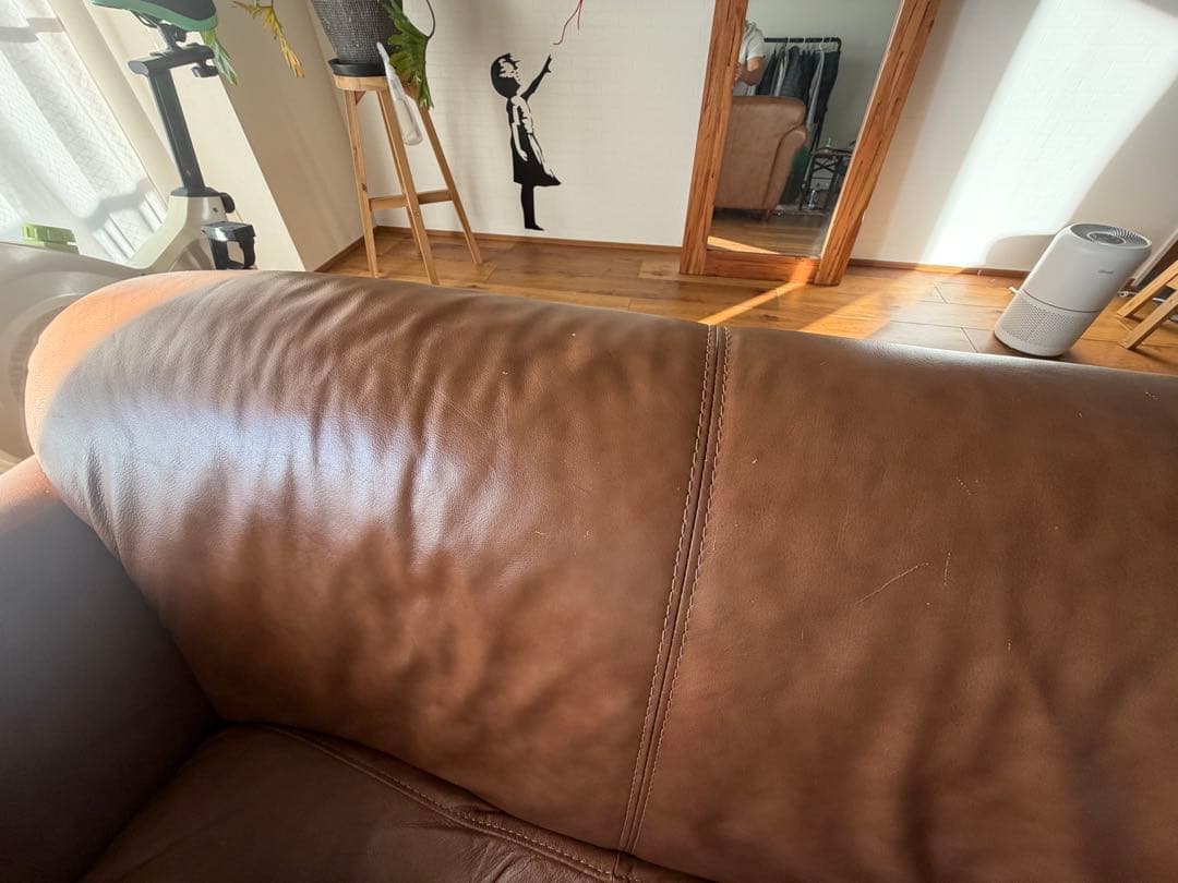 ギルソファ 1.5P 本革　レザー